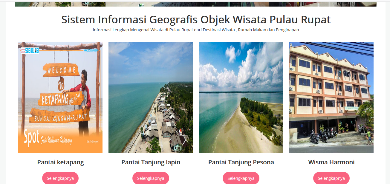 Aplikasi Pariwisata  Berbasis Web 
