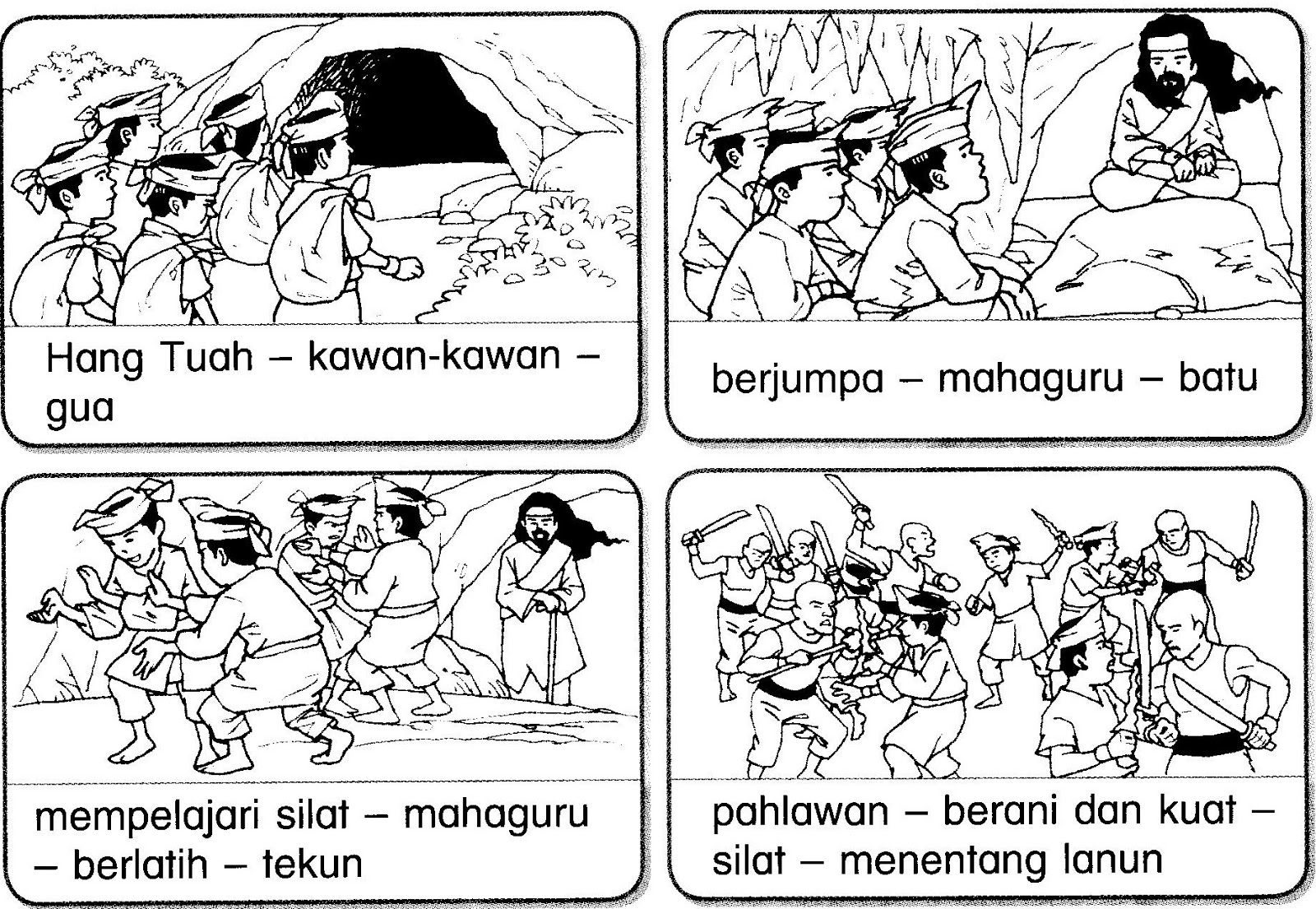 LATIHAN BAHASA MELAYU: Gambar Bersiri