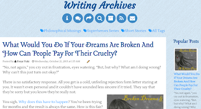 Writing Archives, blog, philosophical musings, short stories