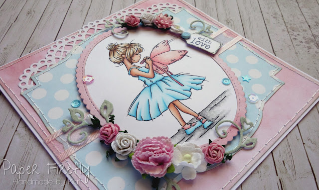 Girly fairy card using Fairy Wings image by LOTV
