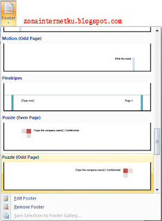 Cara Membuat Footer Di Microsoft Word