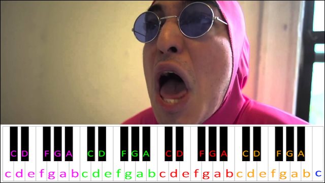 Fried Noodles by Pink Guy Piano / Keyboard Easy Letter Notes for Beginners