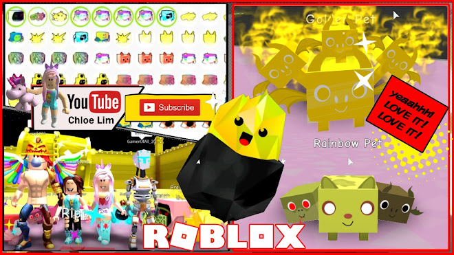 Chloe Tuber Roblox Pet Simulator Gameplay New Eggs And Pets I Made Gold And Rainbow Tier 18 Pets - how to make a pet simulator game in roblox