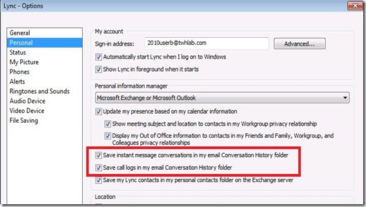 Lync Dis Arch - client option - markup