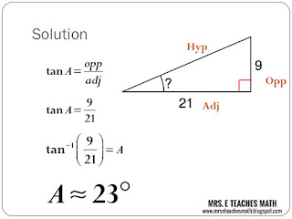 Mrs. E Teaches Math:  Trig Ratio Practice - free powerpoint download for student practice