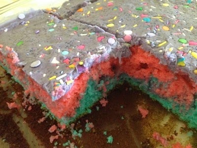 inside the cake
