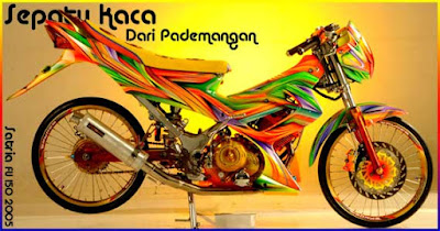 Gambar Modifiksasi Satria dengan Full Sroks