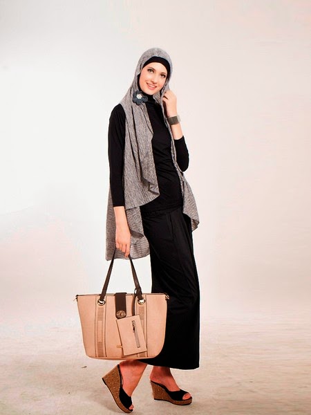 16 Contoh Model Baju Muslim Cardigan Modern Kumpulan 