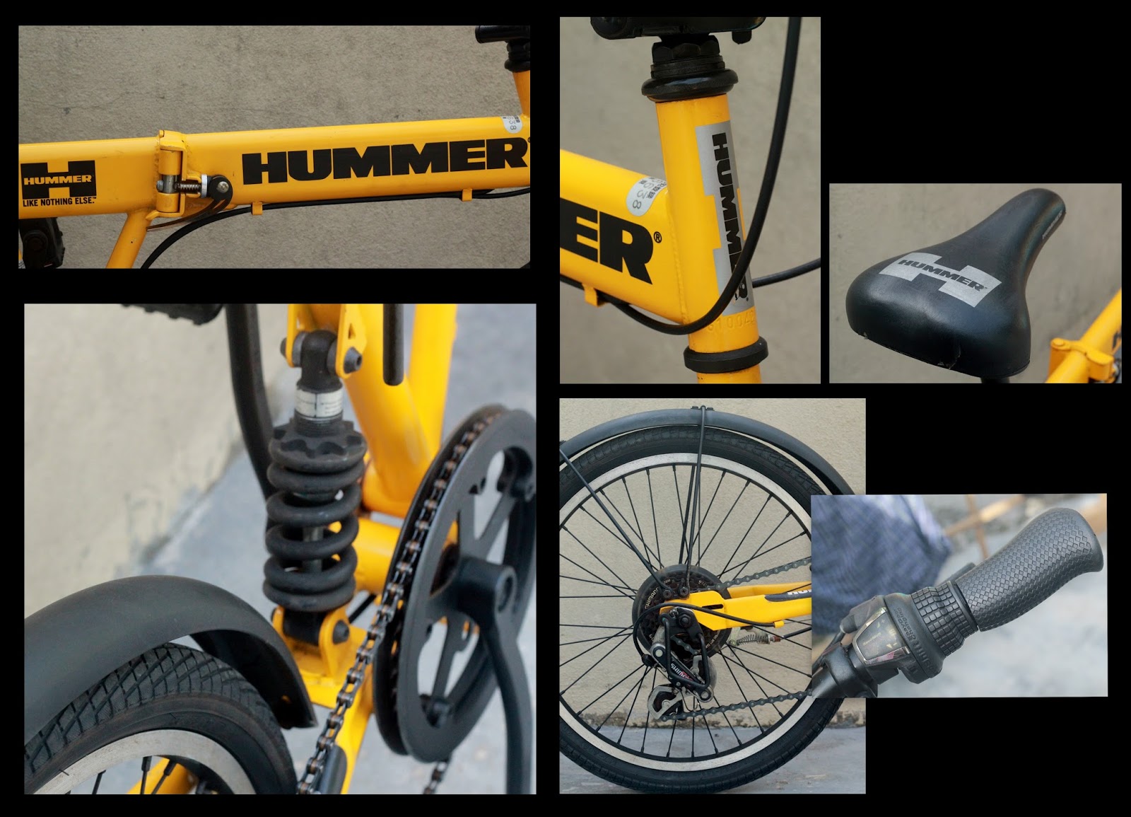 日本中古折叠脚车japanese Used Bike Store Jubstore Hummer Fr Japan Black And Yellow