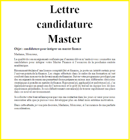 10 exemples de lettres de motivation pour master pdf et 