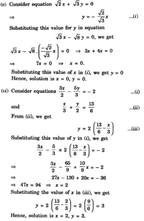 Ncert Solutions For Chapter 3 Pair Of Linear Equations In Two Variables Class 10 Maths