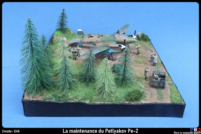 Diorama Zvezda Petlyakov Pe-2 "La maintenance du Pe-2"