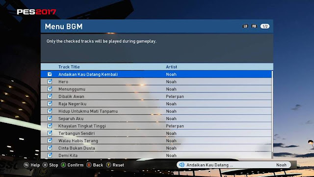 PES 2017 Playlist Peterpan / Noah Band by Budy Muhammad