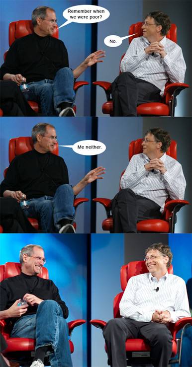 Steve Jobs and Bill Gates (How Rich People Talk)