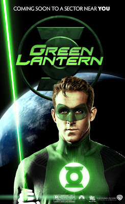 Green Lantern movie poster with Ryan Reynolds