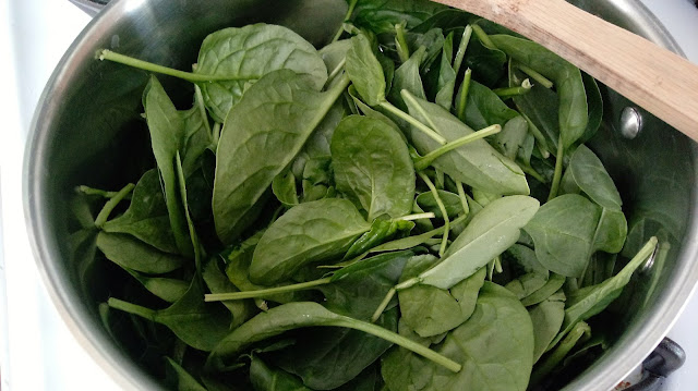 Making dip for Spinach Artichoke Dip Sheet Pan Nachos