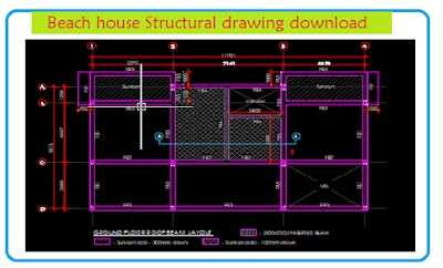 beach house structural drawing