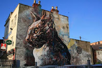 Increíbles graffitis de gatos