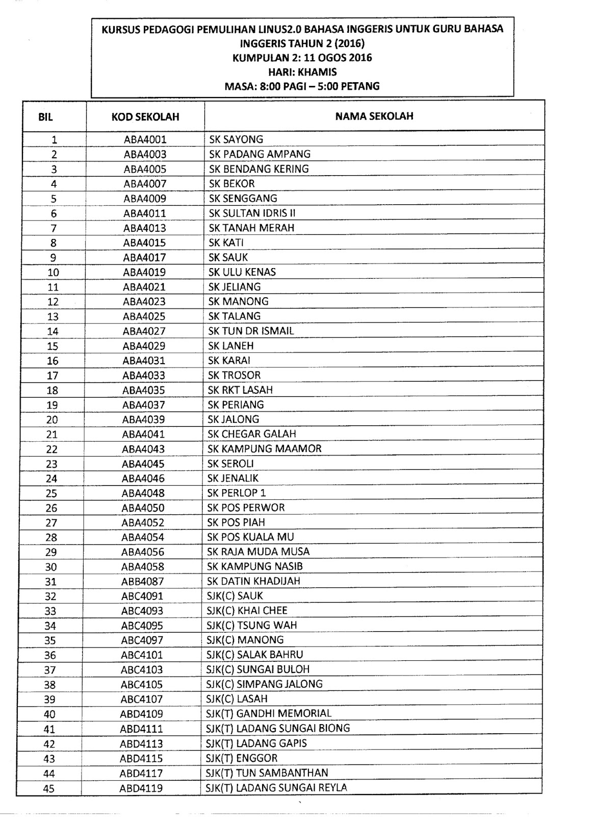 Contoh Buku Program Kursus - Hontoh