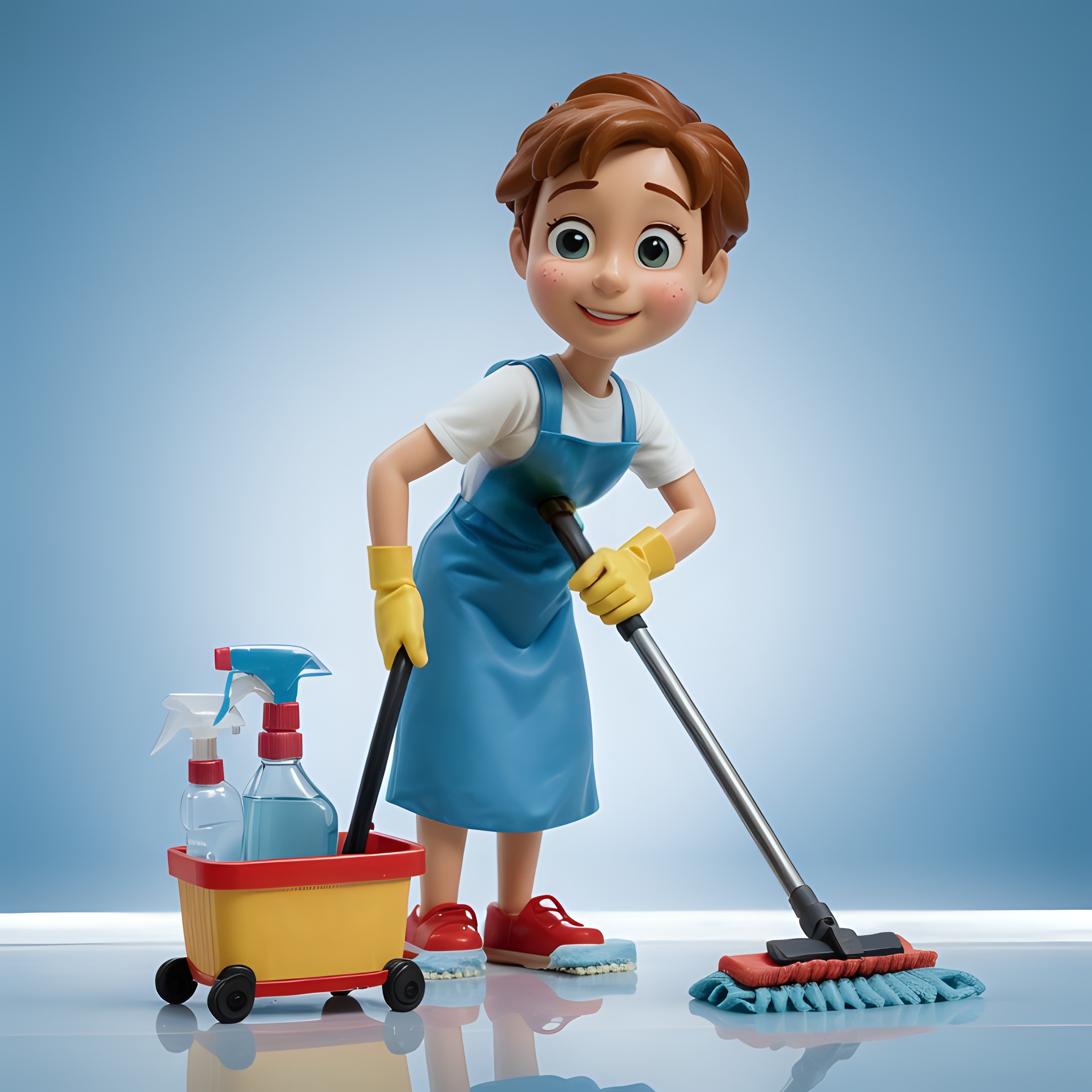 Housekeeping cartoon character