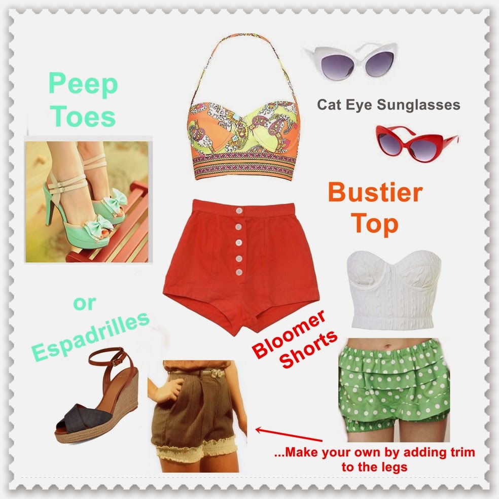 50's Inspired Outfits, Pin Up Fashion - How to incorporate pin up girl fashion into your modern world