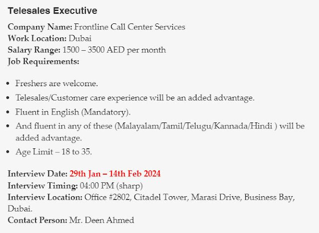 UAE Jobs Vacancies From Today, 04 April 2024