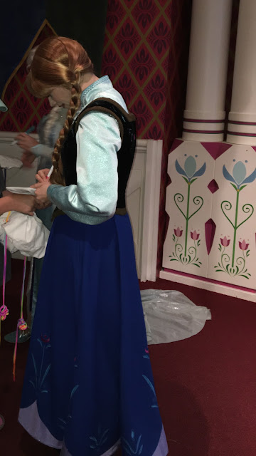 Princess Anna Signing Autographs Frozen Meet and Greet Disney California Adventure Disneyland