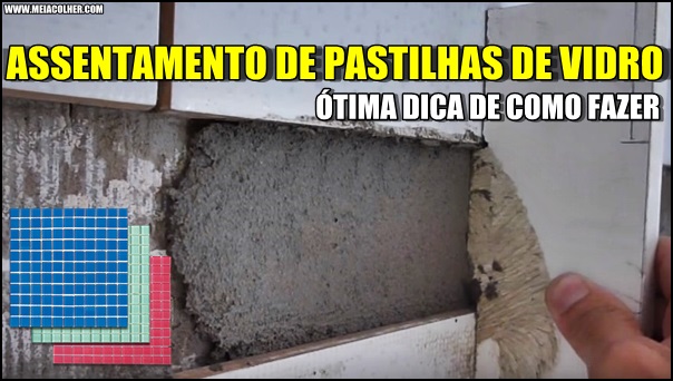 assentamento pastilha vidro