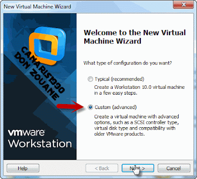 خطوات العمل على برنامج Vmware workstation