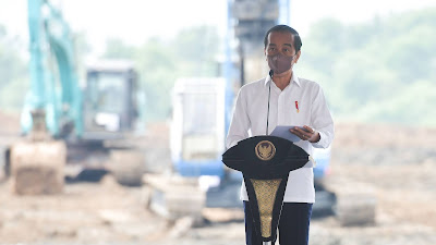 Presiden Jokowi Groundbreaking Pabrik Baterai Kendaraan Listrik Pertama di Indonesia 