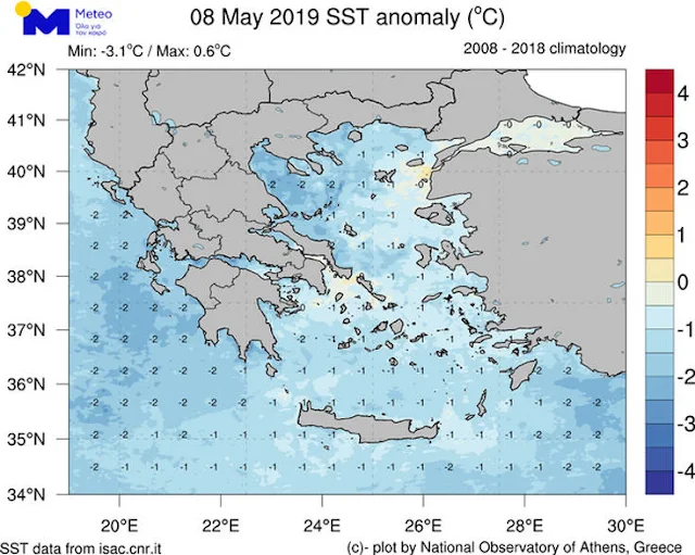 Ψυχρά τα νερά της θάλασσας και στην Αργολίδα - Που οφείλονται οι χαμηλές για την εποχή θερμοκρασίες