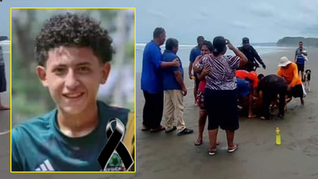 El Salvador: Él era Nixón, menor murió ahogado en playa El Majagüe