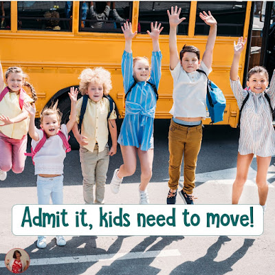 Keep them engaged, and having fun! It's possible to attend to the children's need to move while keeping the learning happening! Try these ideas!