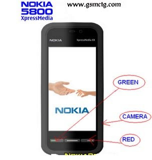 Nokia 5800 Format By keys