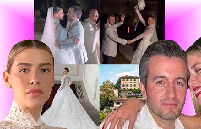 La hija de Luis Miguel se casó en Italia con Danilo Diazgranados Salvatierra, hijo de un empresario venezolano que estuvo preso por terrorismo financiero