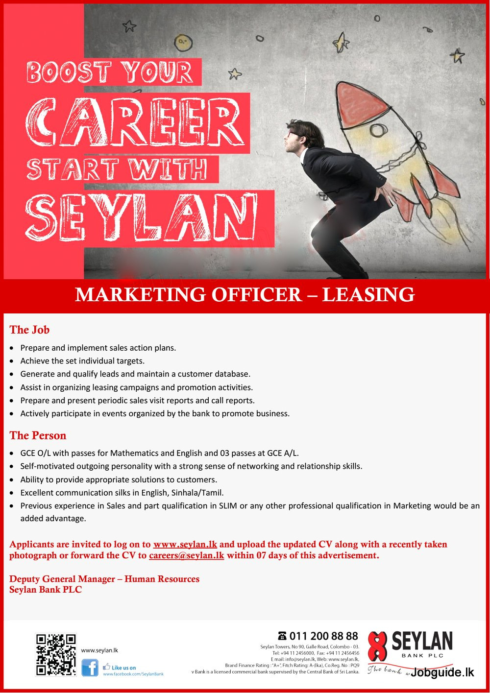 Seylan Bank Careers 2022