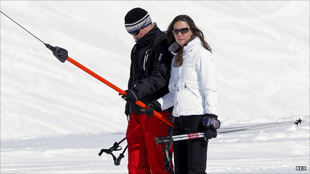 william and kate skiing photo. william and kate skiing.