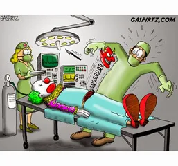 Clown in surgery