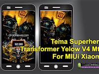 Tema Transformers Yellow V4 Mtz For Xiaomi MIUI 8/9