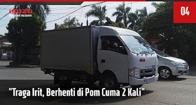 Isuzu Traga Paling Irit Berhenti di Pom cuma 2 kali