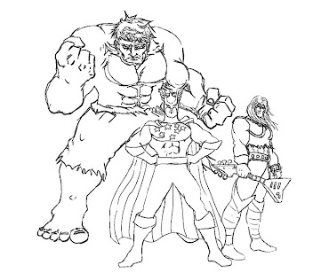 #1 Justice Friends Coloring Page