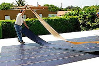 Flexible solar panels installation