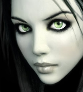 3D Girl Green Eye