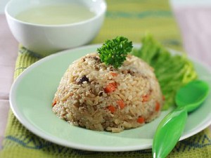 Resep Nasi Tim Daging Spesial