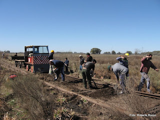 Reposicion de via (Km 46, Marcos Paz)