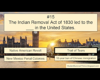 The correct answer is Trail of Tears.