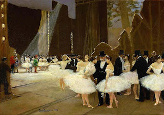 Jean-Georges Béraud - In the Wings at the Opera House