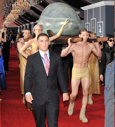 Lady Gaga Egg at Grammy 2011