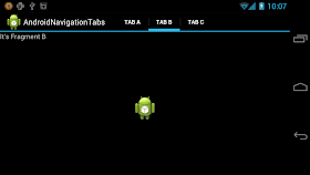 ActionBar in Tab navigation mode
