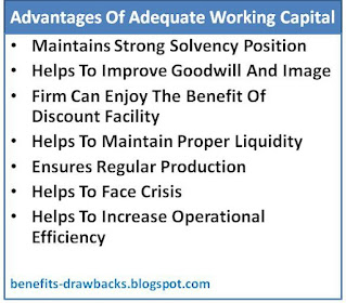 advantages adequate working capital